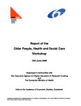 Report of the Older People, Health and Social Care Workshop