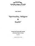 Spirituality, Religion & Health
