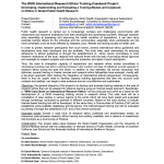 WHO research Ethics TrainingBook